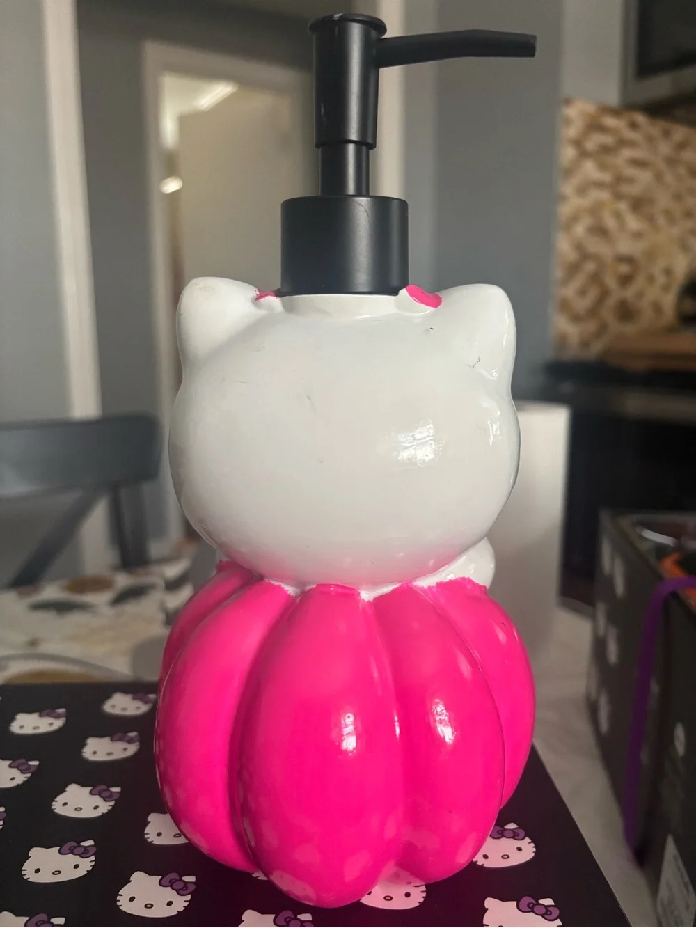 Hello Kitty Pink Jack-o’-lantern Soap Dispenser